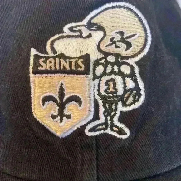 NFL Saints New Orleans Team Cap Womens Retro Mascot Adjustable - Picture 3 of 10